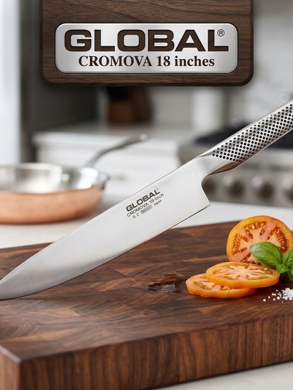 Global 8" Classic Stainless Steel Chef Knife – G2 Kitchen Cooking Knife